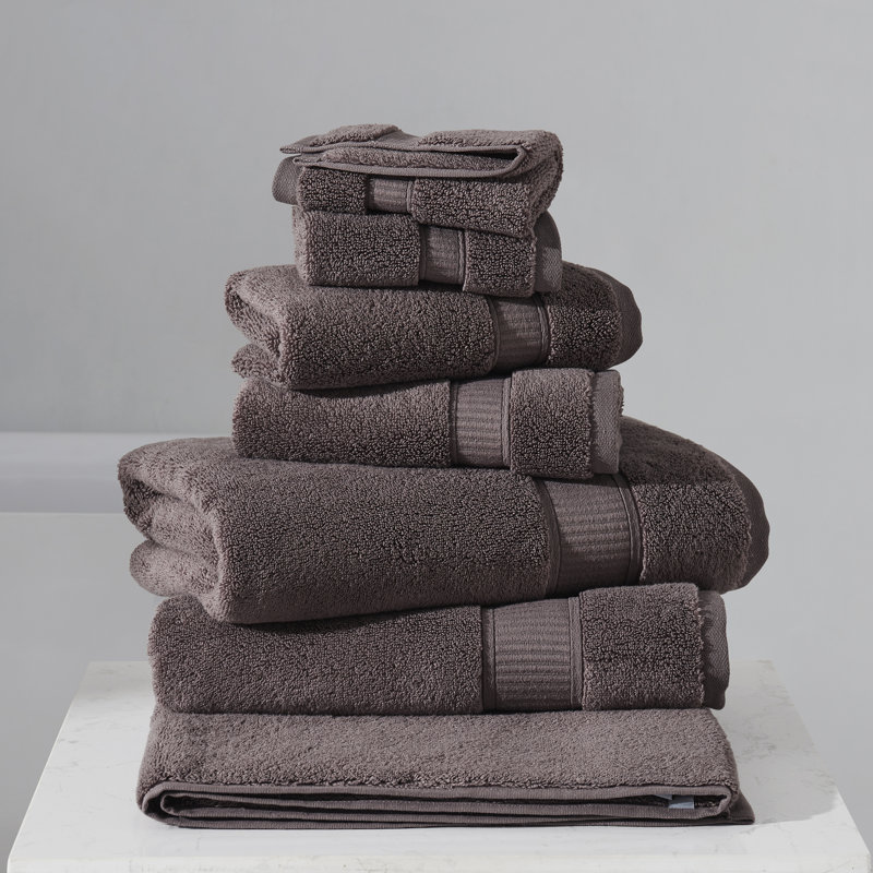 Belmore 6Pc. Ensemble de serviettes, Aubergine