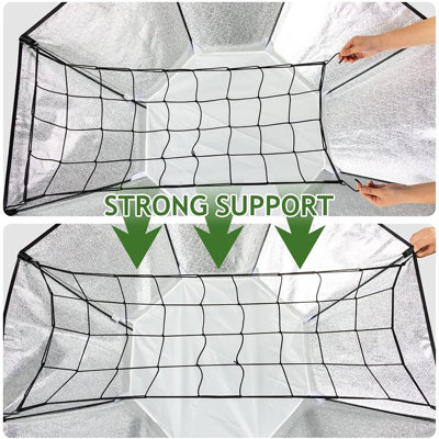 Grow Tent Trellis Netting 2X4', 2 Pack Heavy-Duty Elastic Plant ...