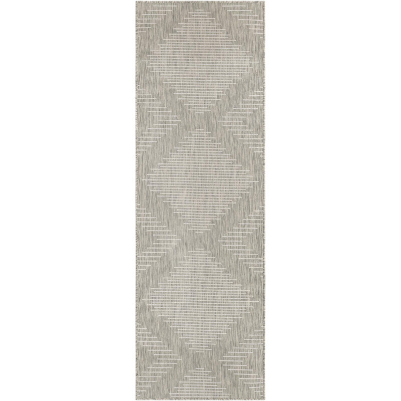 Ava-Mary Striped Indoor / Outdoor Rug, Runner 2' x 8'