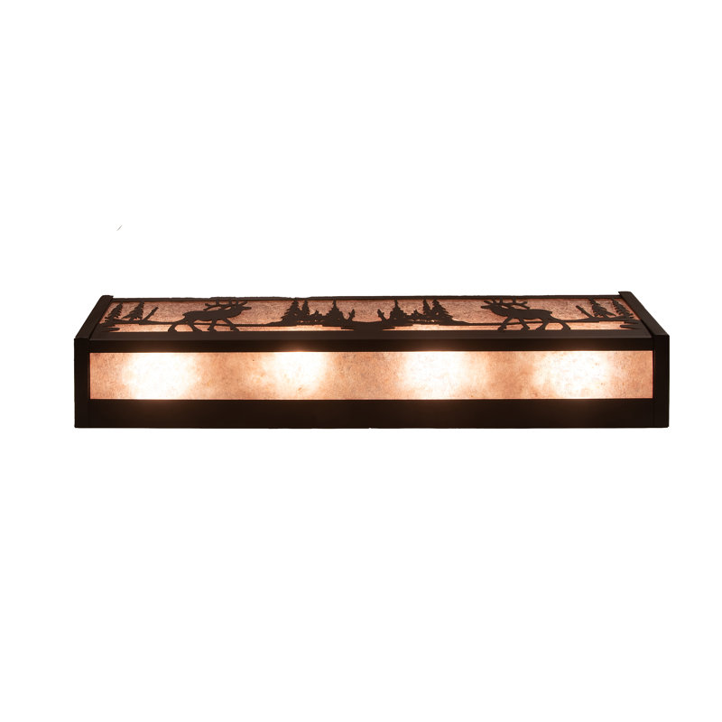 4 - Light Vanity Light, Silver, Oil Rubbed Bronze