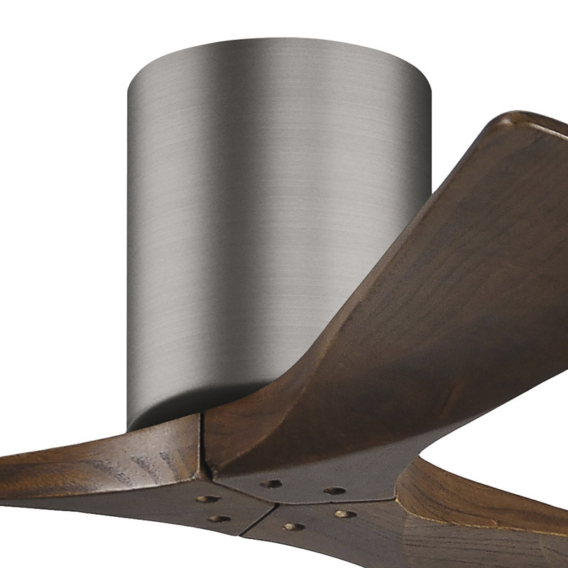 Irene Ceiling Fan, Brushed Pewter, 42", Walnut Tone