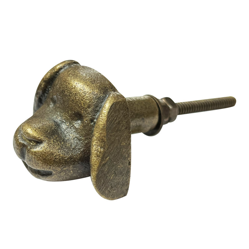 Dog Decorative Metal Knobs