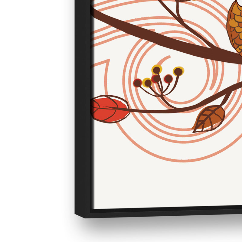 « Friendly Fall Reminder », art encadré, H 40 po x l 30 po x P 1,75 po, Cadre noir