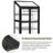 31.5" W X 22.4" D 4-Tier Wooden Greenhouse With Wheels-113607597