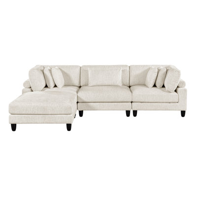 Krueger 4-piece Modular Sectional With Ottoman