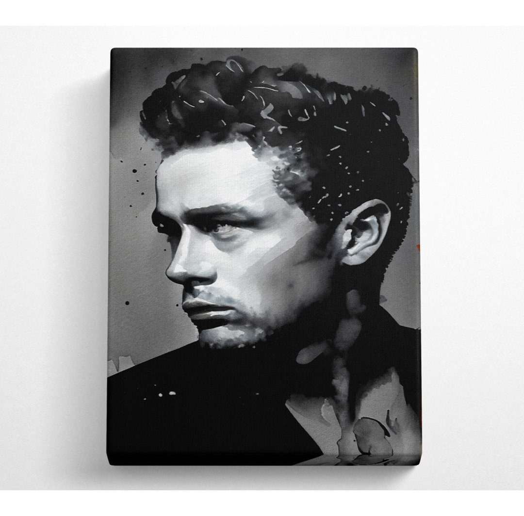 James Dean Classic B N W - Kunstdrucke auf Leinwand