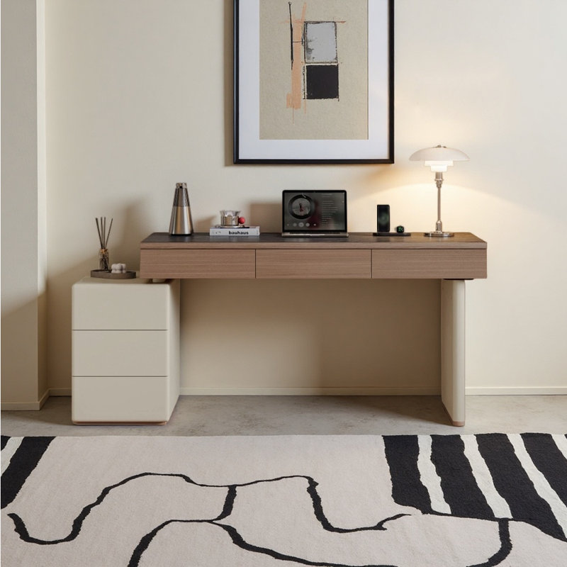 Bureau à la maison de style italien, H 29,69 po x l 62,99 po x P 23,46 po