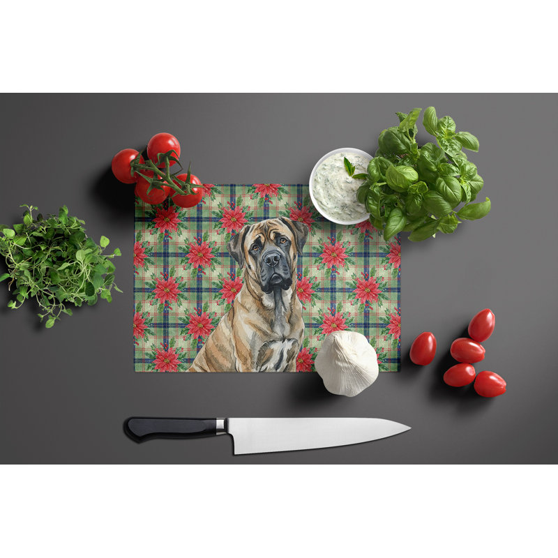 Planche à découper en verre Brindle Mastiff