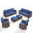 6-Piece Outdoor Patio Wicker Family Conversation Set with Swivel Chairs and Ottomans-1121563617