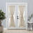 Matanah Premium Touch of Linen Door Panel w/ Tie Back-1111787895-1111787901