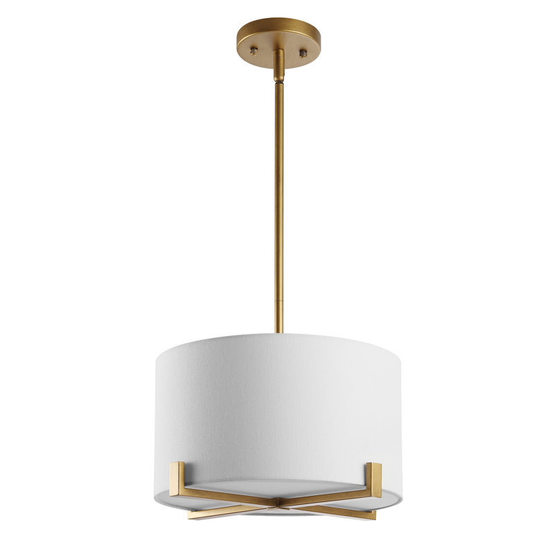 Castlewood 3 - Light Oil Rubbed Bronze Single Pendant, Gold, 46" H