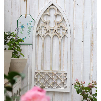 Creative distressed wooden window wall hanging - American country home decor
