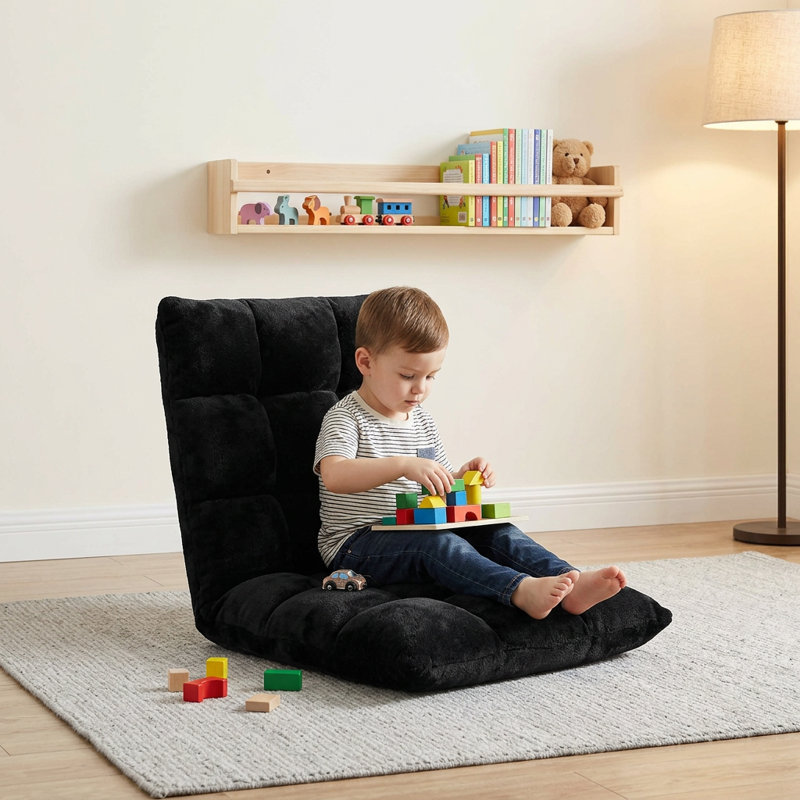 Chaise de jeu pour le sol, Noir