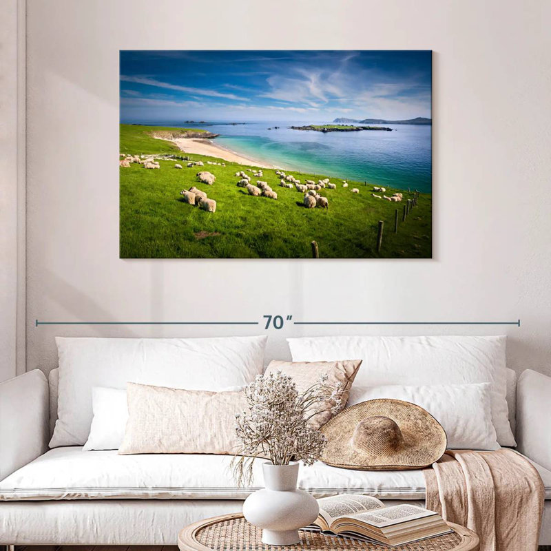 Brampt Sheep In Paradise, 30" H x 45" W