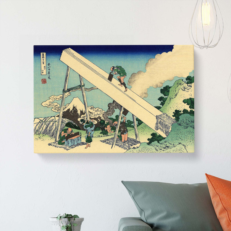 Fuji From The Mountains Of Totomi by Katsushika Hokusai - Wrapped Canvas, 50cm H x 76cm W x 3cm D
