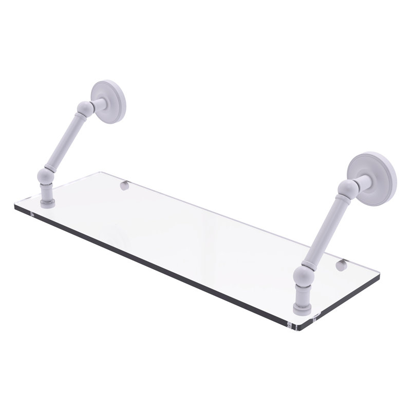 Étagère murale flottante Alcott, Blanc mat, H 8 po x l 24 po x p 8 po