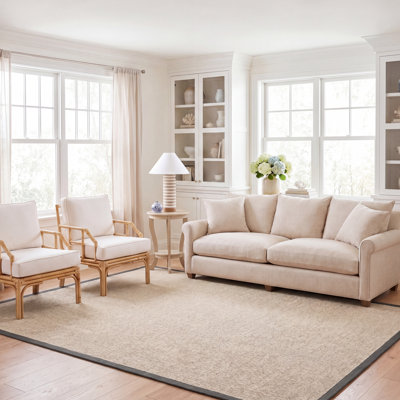Dollard Jute/Sisal Marble/Grey Area Rug