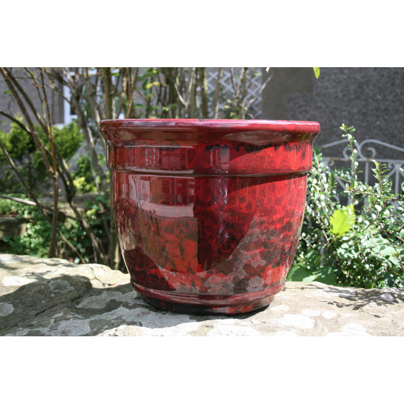 Kingsfield Pot Planter, Ruby Red