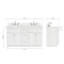 Ensemble de meuble-lavabo double 61 po Abell-330893938
