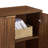 67-Inch Modern Wavy Sideboard, Curved Contour Design Storage Cabinet, 6-Door Cabinet With Storage Function, Suitable For Kitchen / Bedroom / Living Room, Walnut, 67.0"L X 15.7"W X 27.7"H-166559084