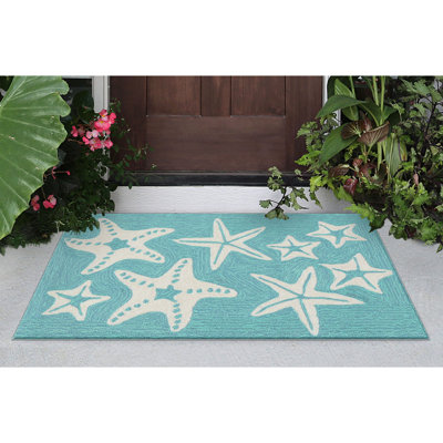 Tapis bleu touffeté à la main Vogt