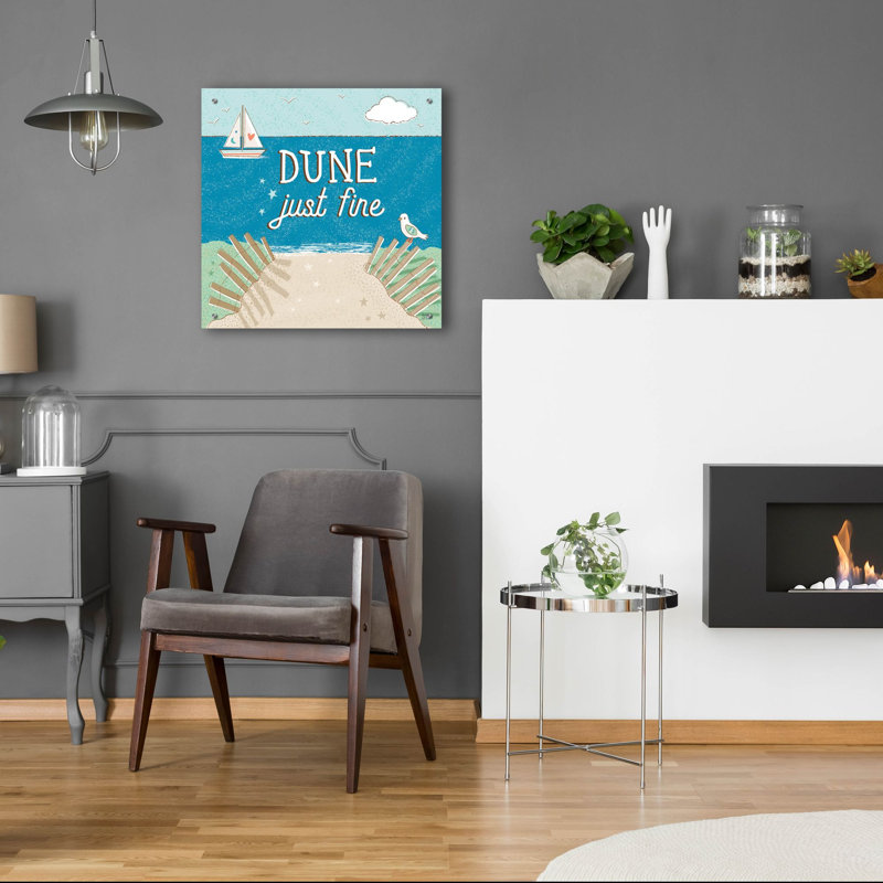 Art mural en verre Breakwater Bay «Sea And Me 2» par Melissa Averinos, H 16 po x l 24 po x P 0,2 po