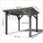 10 Ft Outdoor Spruce Wood Wooden Gazebo Pergola With Canopy & Installation Kit, Quality Support Structure, Wind & Snow Resistant, Modern Outdoor Extendable Pavilion For Decks, Porches, Vines-113533706