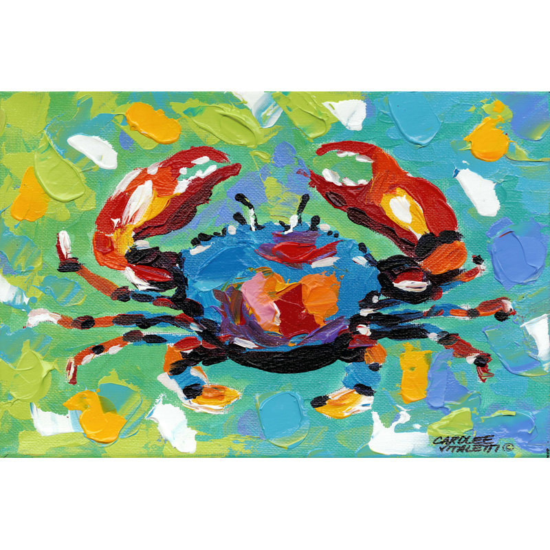 " Seaside Crab I ", 12" H x 18" W  
