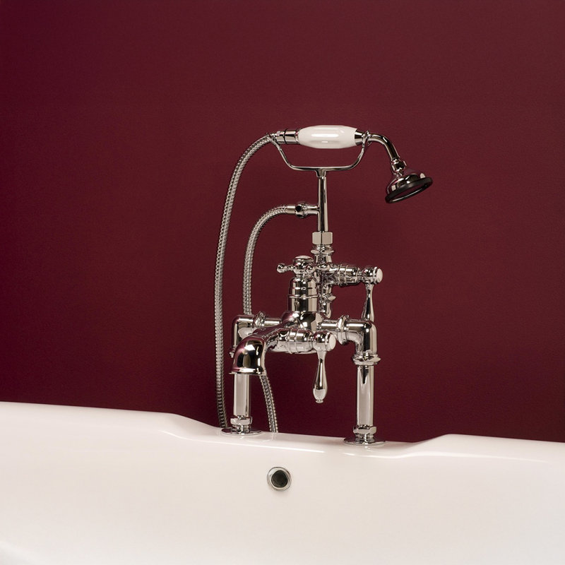 Thermostatic Deck Mount Tub Faucet by Strom Living, Chrome