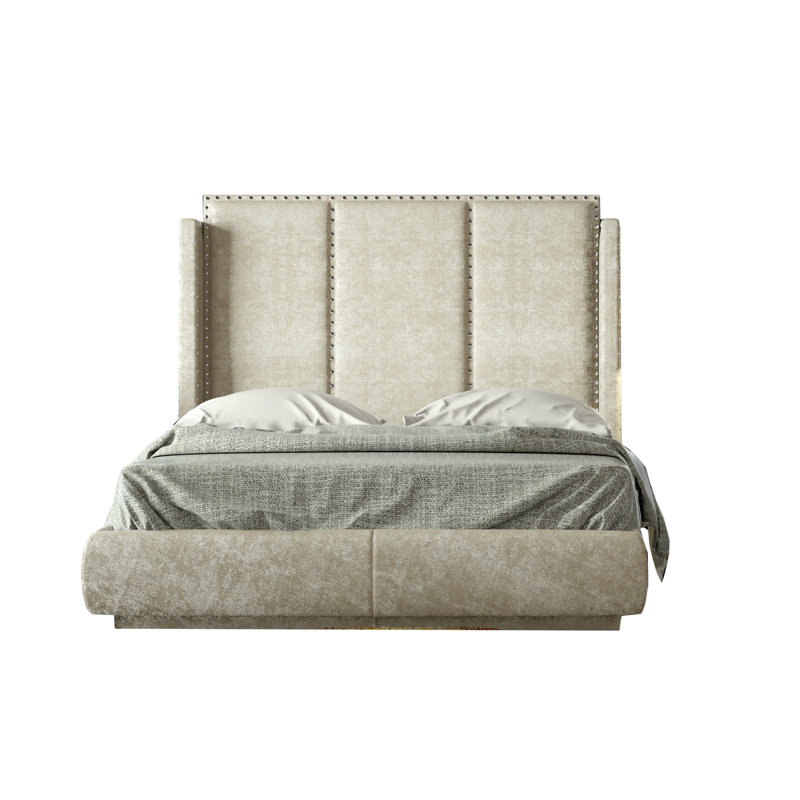 Lit standard Annalya, Grand, Gris soucieux