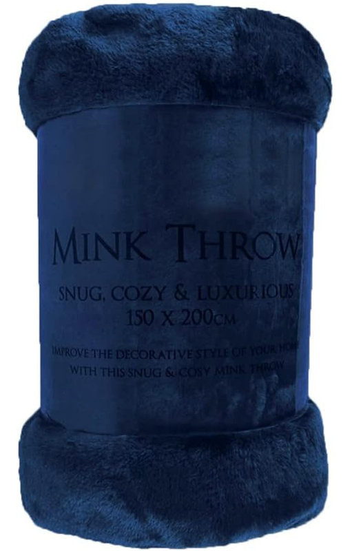 Cody Throw, W200cm x L240cm, Navy