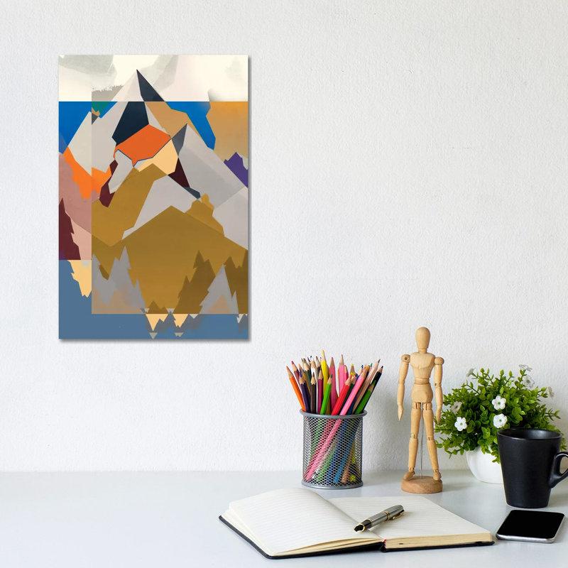Mountain Extraction by Jennifer Goldberger - Wrapped Canvas Gallery-Wrapped Canvas Giclée, 20.32 cm H x 30.48 cm W