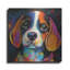  «Woof Beagle» par Rich Monet, art mural en métal, 12 po x 12 po-978701646