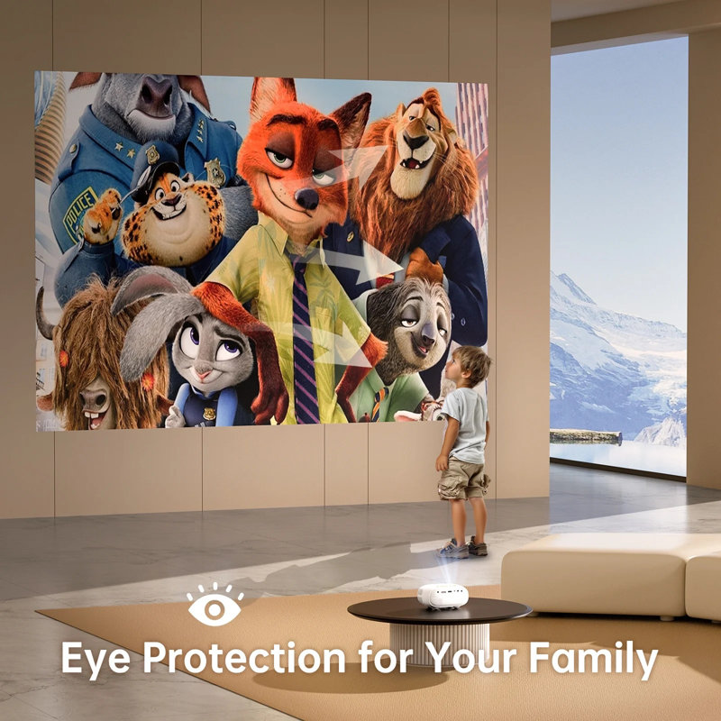 Mini Projector,1080p Projector 9500l Full Hd Projection, Portable Projector Compatible With Laptop/tv Stick/hdmi/ps4 Yellow