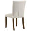 Chaise d'appoint de salle à manger rembourrée Capucine (ensemble de 2) beige