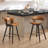 Blayse 26.96" PU Upholstered Counter Bar Stool with Wood Frame (Set of 4)-265332785