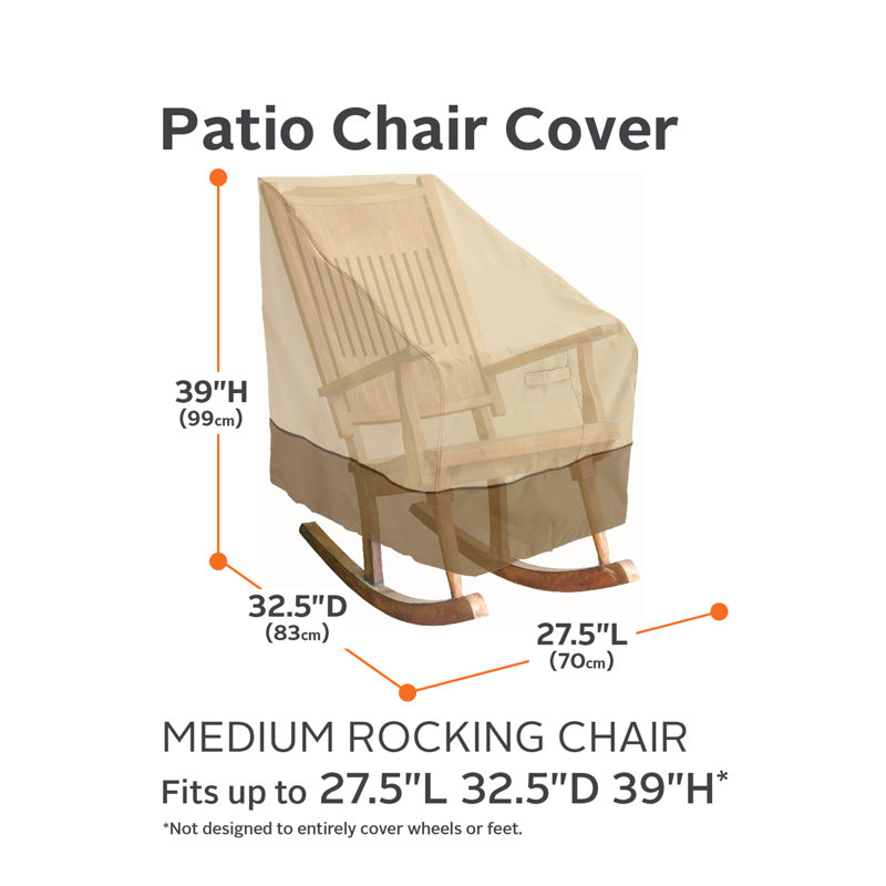 Paulding Patio Furniture Cover for Outdoor Patio Chairs, 39" H x 27.5" W x 32.5" D