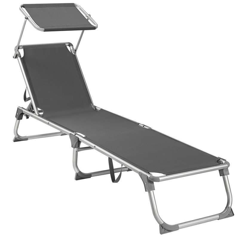 Evadne 193cm Long Reclining Single Chaise, Smokey Grey