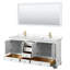 Ensemble de meuble-lavabo double 72 "avec miroir Deborah-97760728-61132943