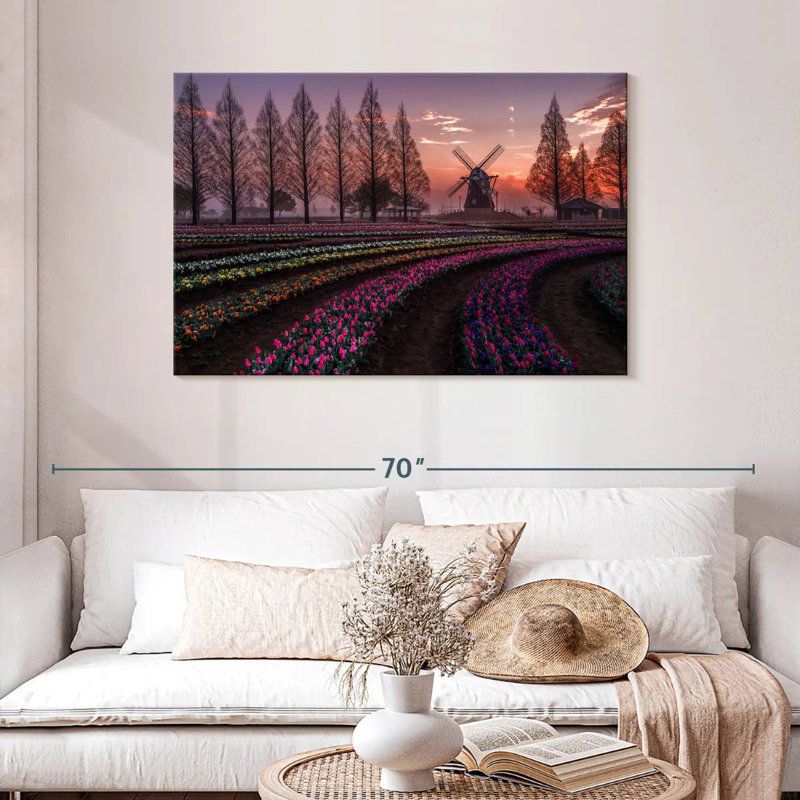 Alvord Flower Garden Sunset, 30" H x 45" W