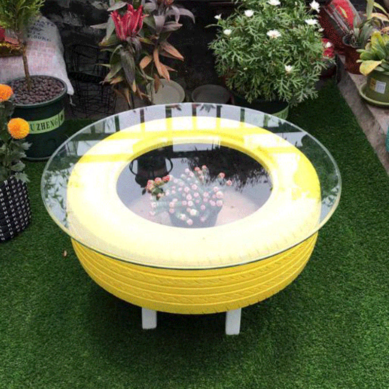 Plateau de table rond moderne trempé transparent de 18 po avec bord biseauté épais de 1/2 po idéal pour les tables, les espaces de travail et les bases de bricolage extérieures