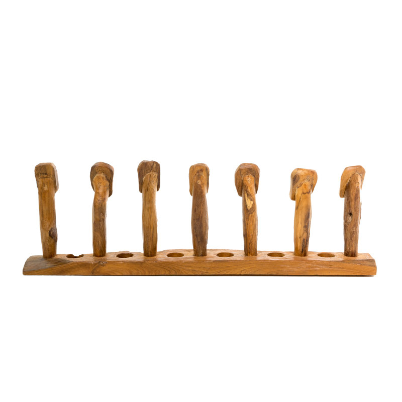 Wood Tabletop Tealight Holder