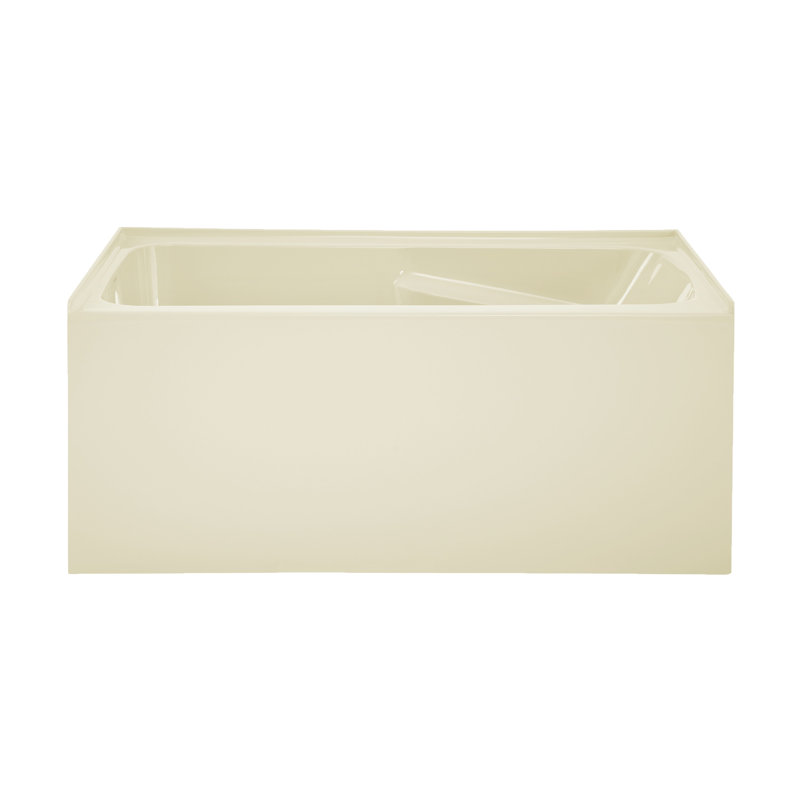 Voltaire 54" x 30" Alcove Bathtub with Apron, Left, Brushed Gold