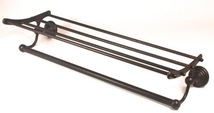 Tansey Metal Floating Shelf with Towel Bar, Barcelona