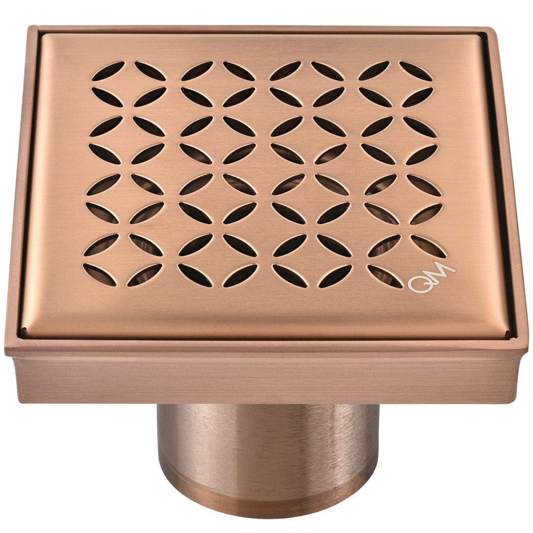 Delmar Lotus Center Grid Shower Drain QM Drain 