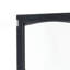 Armoire de rangement de 63 po de hauteur avec portes en verre, autoportante, deux tiroirs et tablettes réglables, panneau de fibres à densité moyenne, peint en noir - pour exposer vos articles préférés-2032027256