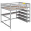 Lit mezzanine avec tablettes de rangement et bureau sous le lit-1599166543-1599166528