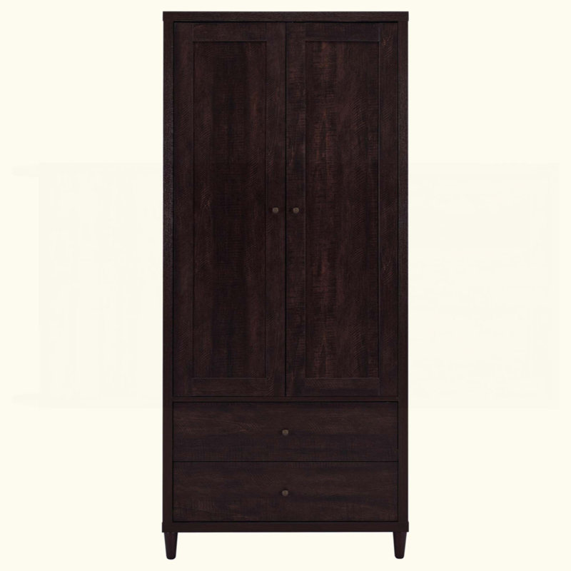 Armoire d'appoint haute 2 tiroirs avec 2 portes