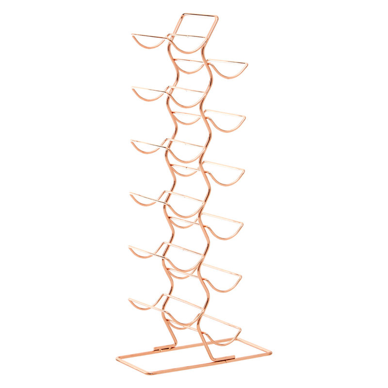 Tabletop Wine Bottle Rack in Copper