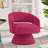 Upholstered Velvet Round Swivel Barrel Chair-33521076
